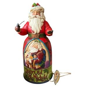 Jim Shore 2014 Jolly Old St Nicholas Christmas Song Santa Heartwood 4040898 10"